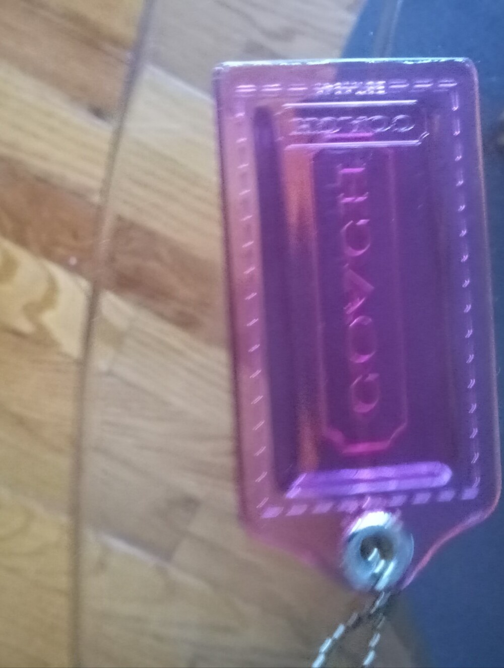 Coach Red Clear Poppy Hangtag EUC - Picture 4 of 4